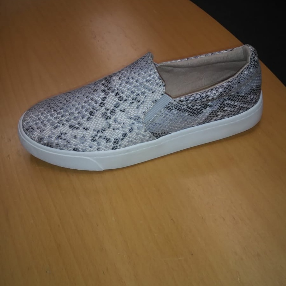 Lt Grey Snake skin Slip on sneaker - Picture 8 of 8